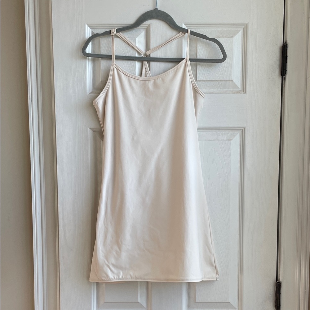 Kimberly C Athletic Dress with Spaghetti Straps and Shorts Attached S
